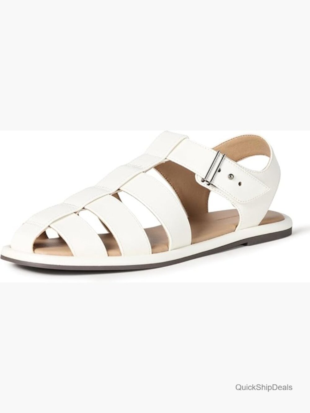 Women's Closed Toe Fisherman Sandals with Memory Foam Insole